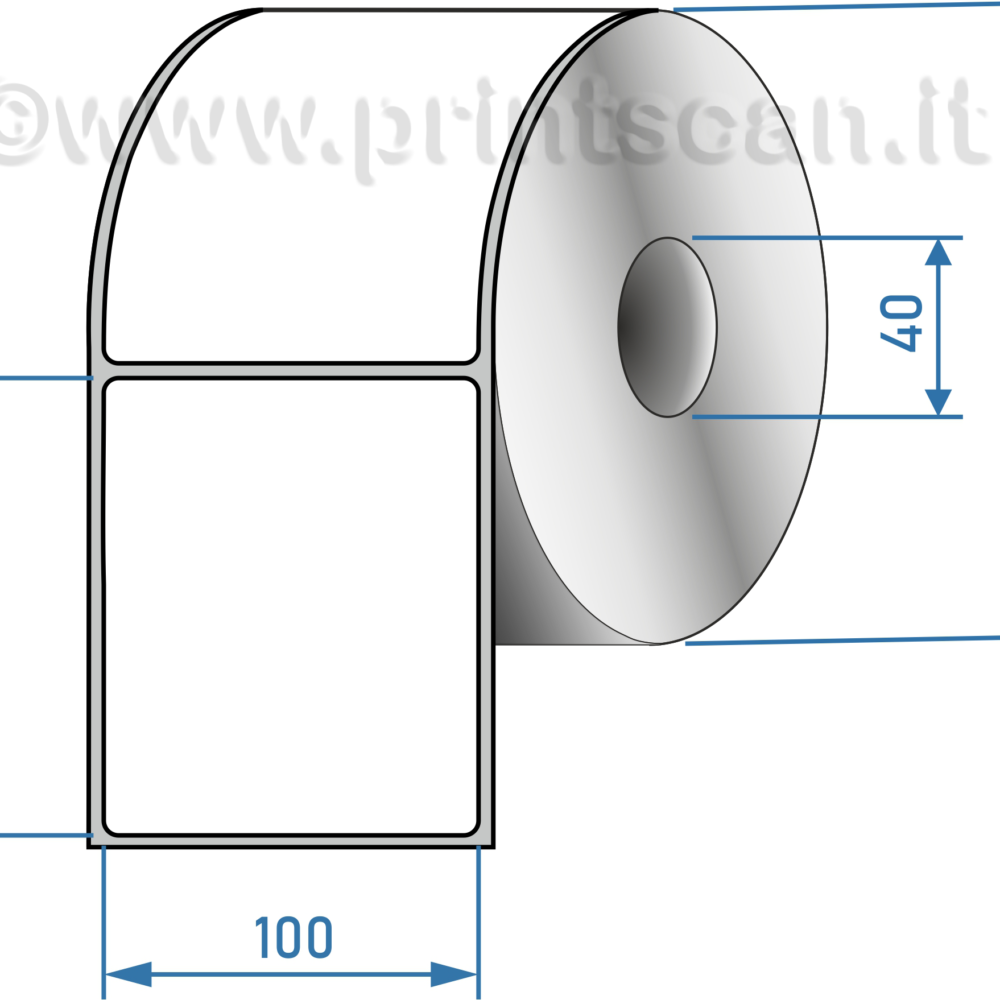 ETICHETTA 100 X 150,  C/VELLUM BIANCA ADESIVO PERMANENTE, | 1-ET10015040 |