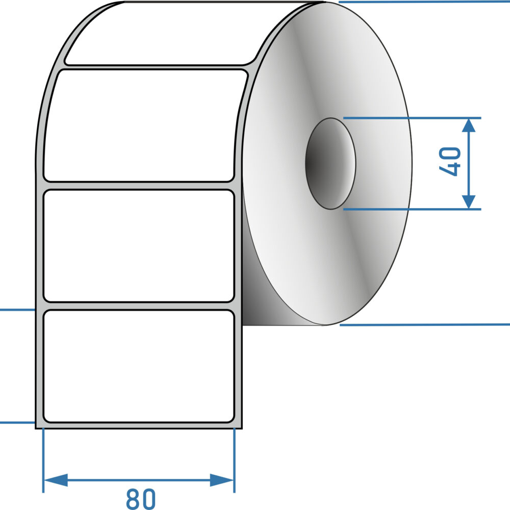 ETICHETTA 80 X 40,  C/VELLUM BIANCA ADESIVO PERMANENTE, | 1-ET08004040 |